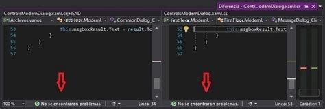 Visual Studio Horizontal Scrollbar On Diferences Stack Overflow