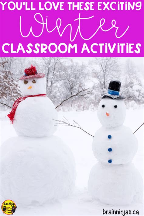 Come See Some Of The Winter Classroom Activities We Do All Winter Long