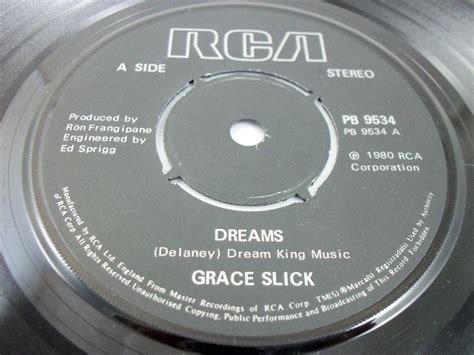 grace slick dreams 7 inch single top hat records