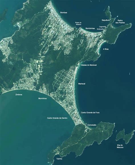 Mapa Das Praias Santa Catarina