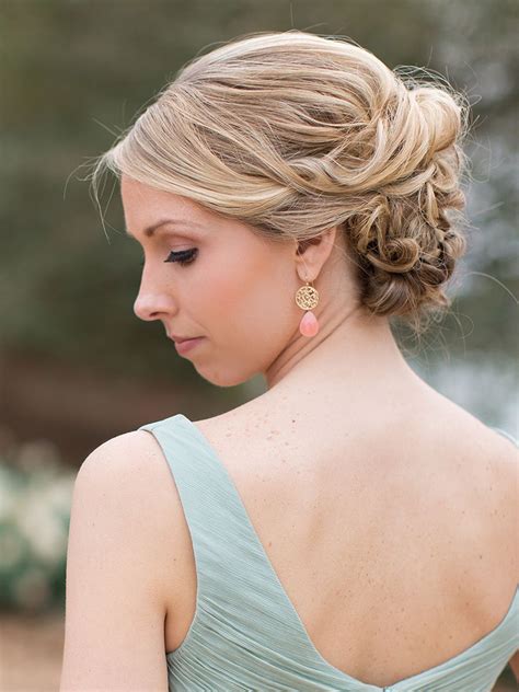 Ideas And Advice By The Knot Bridesmaid Hair Hair Styles Messy Bridal