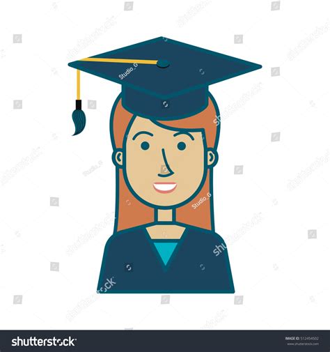 Student Graduation Uniform Icon Stock Vector Royalty Free 512454502