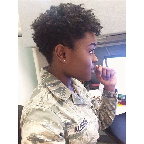 The high and tight army haircut is very recognizable as a military specific cut. Pin by Elaine Belardo on Natural Hair in Uniform | Short ...