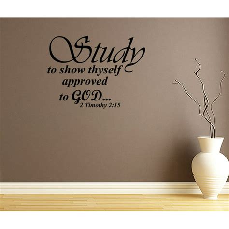 Study To Show Thyself Approved To God Wall Decal Vinyl Word Home Art
