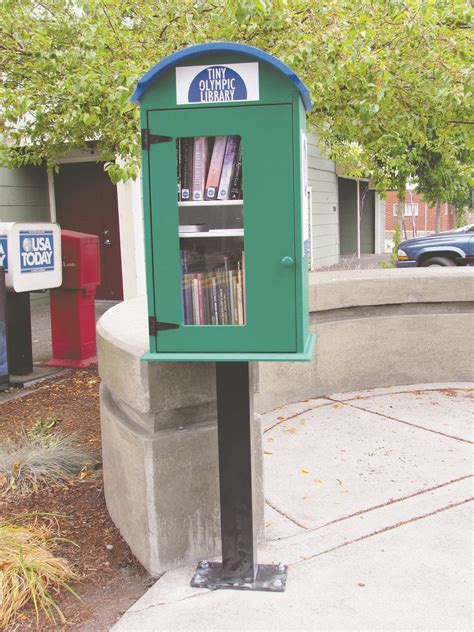 North Olympic Library System installs Tiny Olympic Library in downtown