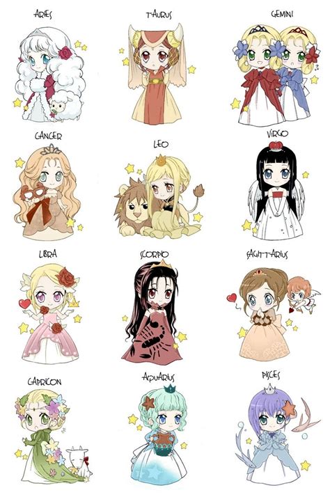 What is the point in recycling old clichés? Chibi Zodiac by Louna-Ashasou on deviantART | Anime zodiac ...