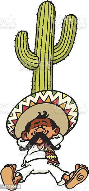 Sleeping Mexican Stock Illustration Download Image Now Mexican Ethnicity Sombrero Cactus