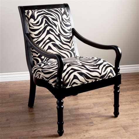 Spice up your space with the zebra print armchair. Turned Leg Zebra Print Arm Chair