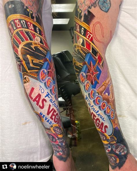 Hemisphäre Das Ist Alles Dekodieren Las Vegas Sleeve Tattoo Umgeben