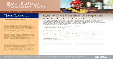 Eye Safety Toolbox Talk Us Communities€¦ · · 2015 05 12eye Safety
