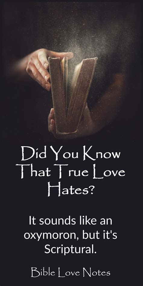 1 Minute Bible Love Notes True Love Hates