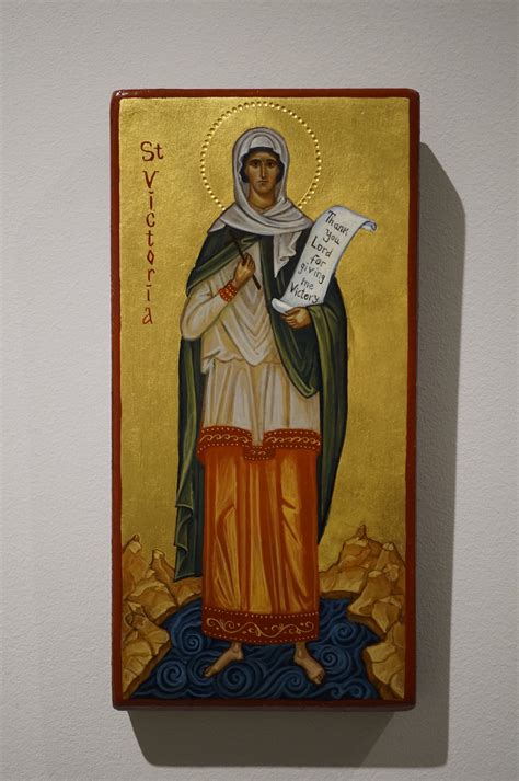 St Viktoria Nika Of Corinthicon Orthodox Icon Handmade Etsy