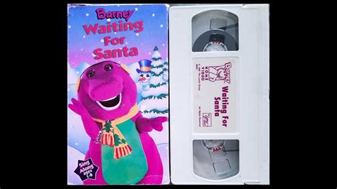 Opening And Closing To Barney Waiting For Santa 1995 Vhs Youtube