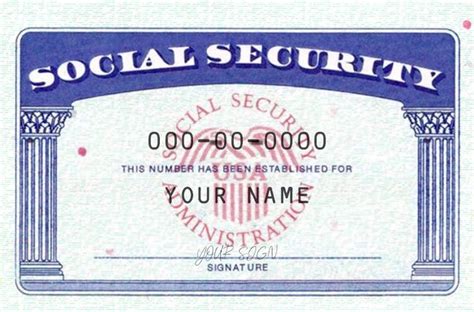 Editable Social Security Card Template Best Sample Template Design