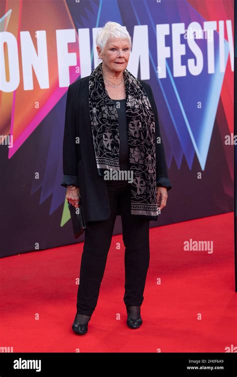 London England October 12 Dame Judith Dench Attends The ‘belfast