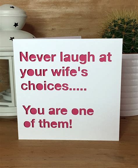 Funny Anniversary Card Wedding Anniversary Husband Wife