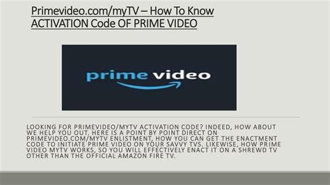 Primevideo Com Mytv How To Know Activation Code Of Prime Video By