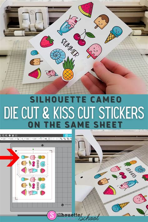 How To Kiss Cut And Die Cut Stickers On Same Sticker Sheet Silhouette School