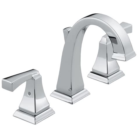 Delta Dryden Two Handle Widespread Bathroom Faucet In Chrome 3551lf