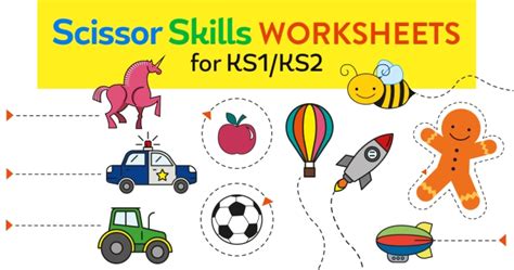 Download and print the worksheets to do puzzles, quizzes and lots of other fun activities in english. Scissor Skills Worksheets for KS1/KS2 | Teachwire Teaching ...