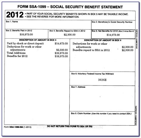 View Form Ssa 1099 Online Universal Network