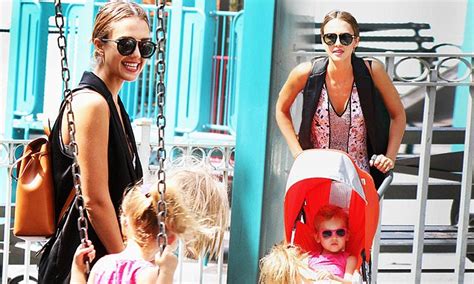 Jessica Alba Takes A Break From Legal Drama To Play With Daughter Haven Daily Mail Online