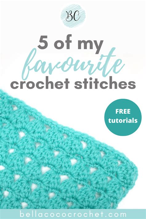 5 Of My Favourite Crochet Stitches Bella Coco Crochet Crochet