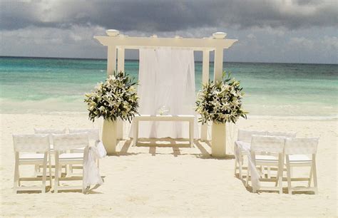 Grand Palladium Mayan Pearl In Bridal White Shown At The Beach Pergola
