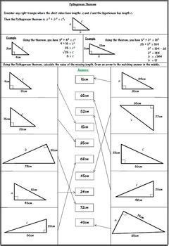 This site might help you. Pythagorean Theorem Worksheet - Mixed Questions ...
