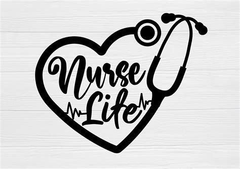 Nurse Svg Nurse Life Svg Stethoscope Svg Nursing Svg Nurse Etsy