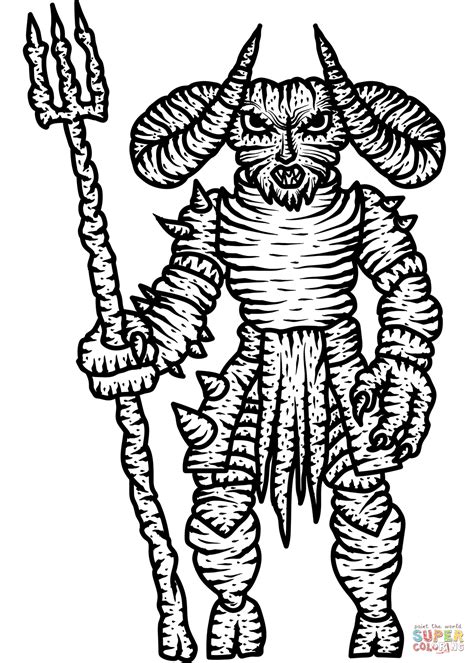 Demon Coloring Pages Coloring Pages To Download And P