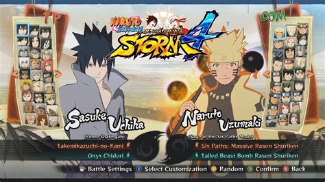 Naruto Shippuden Ultimate Ninja Storm 4 All Characters Costumes Forms Jutsu Stages Youtube
