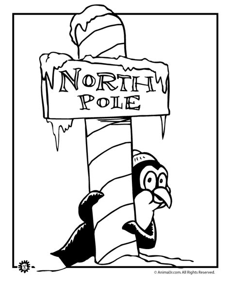 N Is For North Pole Coloring Page Woo Jr Kids Activities Children