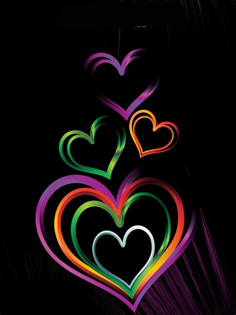 Cute couple black clothing beach side. 59+ Colorful Heart Backgrounds on WallpaperSafari