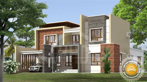 This living room is open from the second floor. 4 bedroom flat roof box model modern home - Kerala home ...