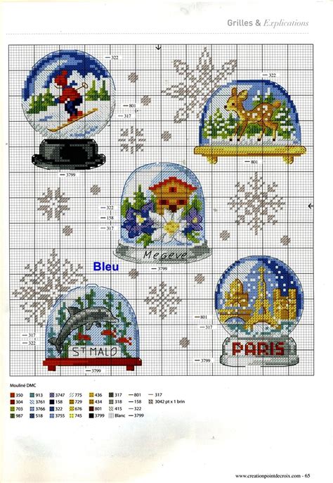 #you will need to have adobe reader installed. travel snow balls | Xmas cross stitch, Cross stitch ...