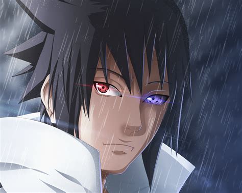 Desktop Wallpaper Sasuke Uchiha Naruto Anime Face Hd Image Picture