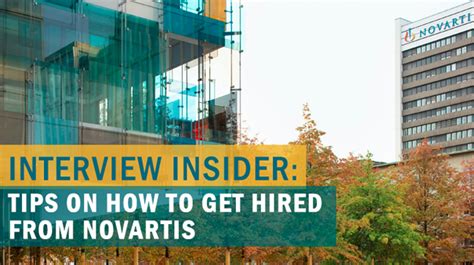 Interview Insider Tips On How To Get Hired From Novartis Ag Biospace