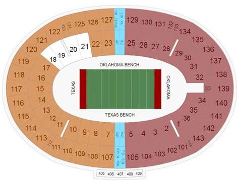 Cotton Bowl Seat Map Everything You Need To Know Homdeor