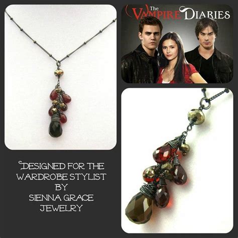The Vampire Diaries Necklace Elena Gilbert Necklace Vampire Etsy