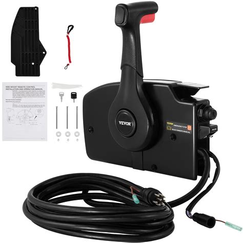 buy mophorn boat throttle control for mercury side mounted outboard remote control single lever
