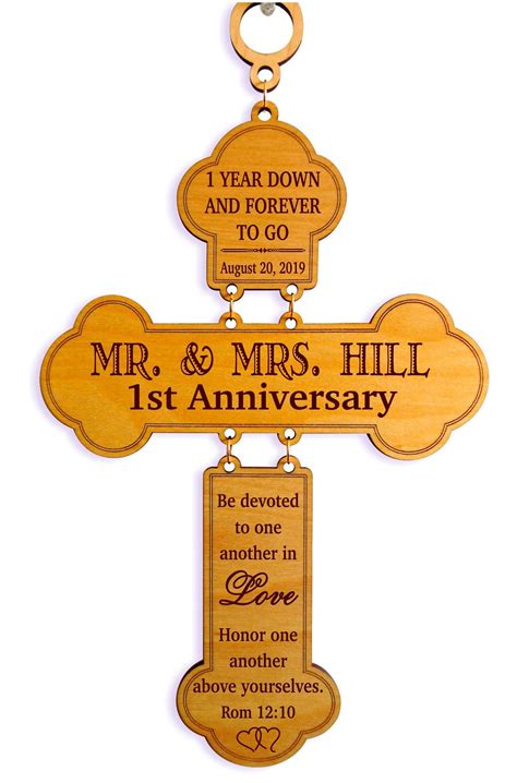 Thankfully, the first anniversary gift is also a nicely affordable one! 1st Wedding Anniversary Gift for Couple Personalized First ...
