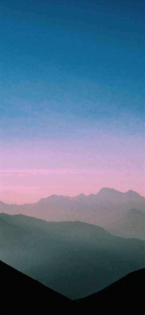 Aerial View Of Foggy Mountains Iphone 12 Wallpapers Free Download