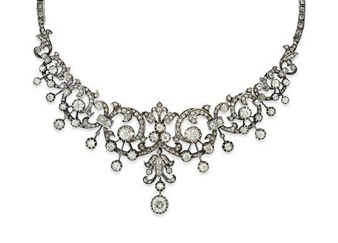 A Late 19th Century Diamond Tiara Necklace Christies