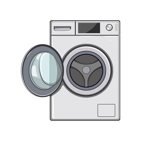 Home Washing Machine Cartoon Vector Illustration Vector Art At