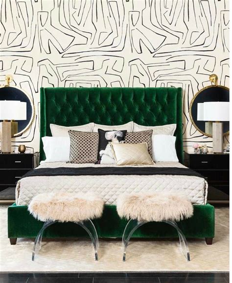 1200 x 1526 jpeg 303 кб. Velvet Accents, Green Velvet Headboard, | Apartment ...
