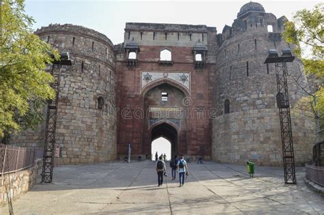 A View Of Main Gate Of Old Fort From Outside Editorial Photo Image Of