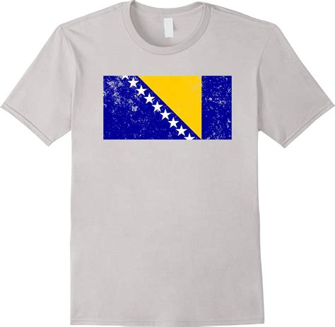 Bosnia Flag T Shirt Bosnian Retro Clothing