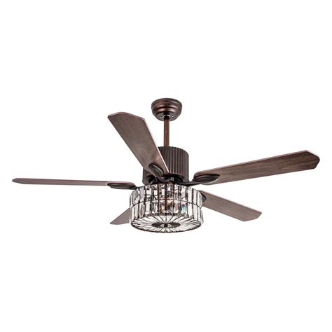 If it does, get a ceiling fan light kit from a home improvement store. Rosdorf Park 52" Henricks 5 - Blade Chandelier Ceiling Fan ...