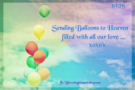 Sending Balloons To Heaven Filed With Love To My Angel Birthday Wishes